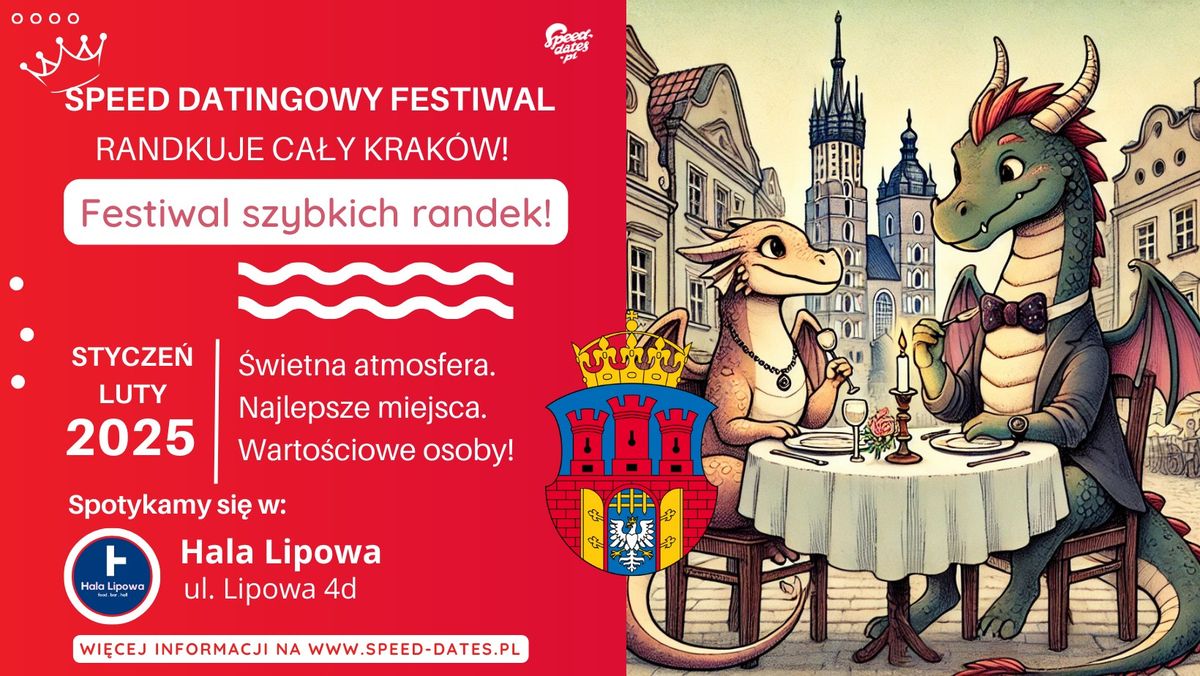 KRAKOWSKI FESTIWAL SPEED DATINGU! Szybkie Randki w Hali Lipowej :)