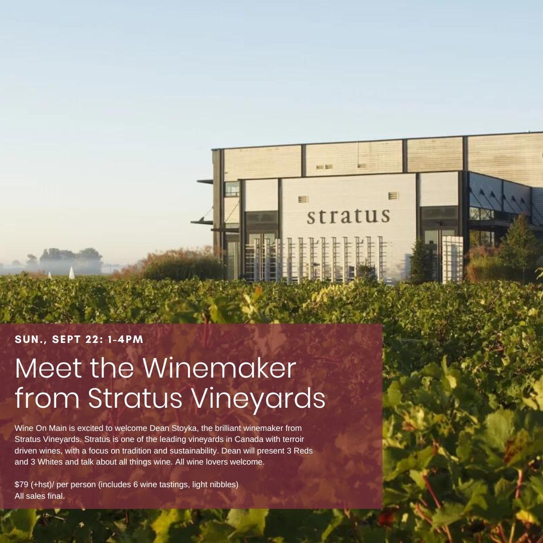 Meet the Winemaker from Stratus Vineyards