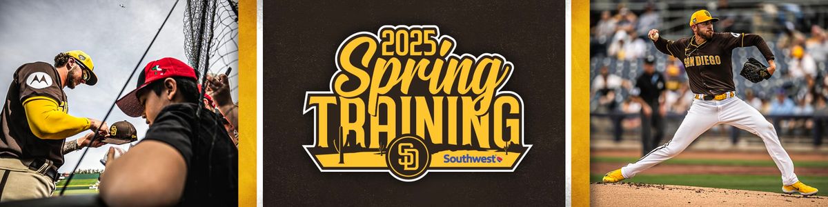 Spring Training: Colorado Rockies vs. San Diego Padres