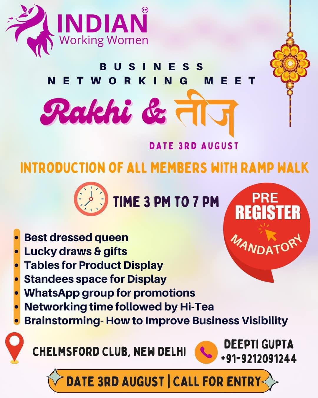 Rakhi & Teej Networking meet with product display