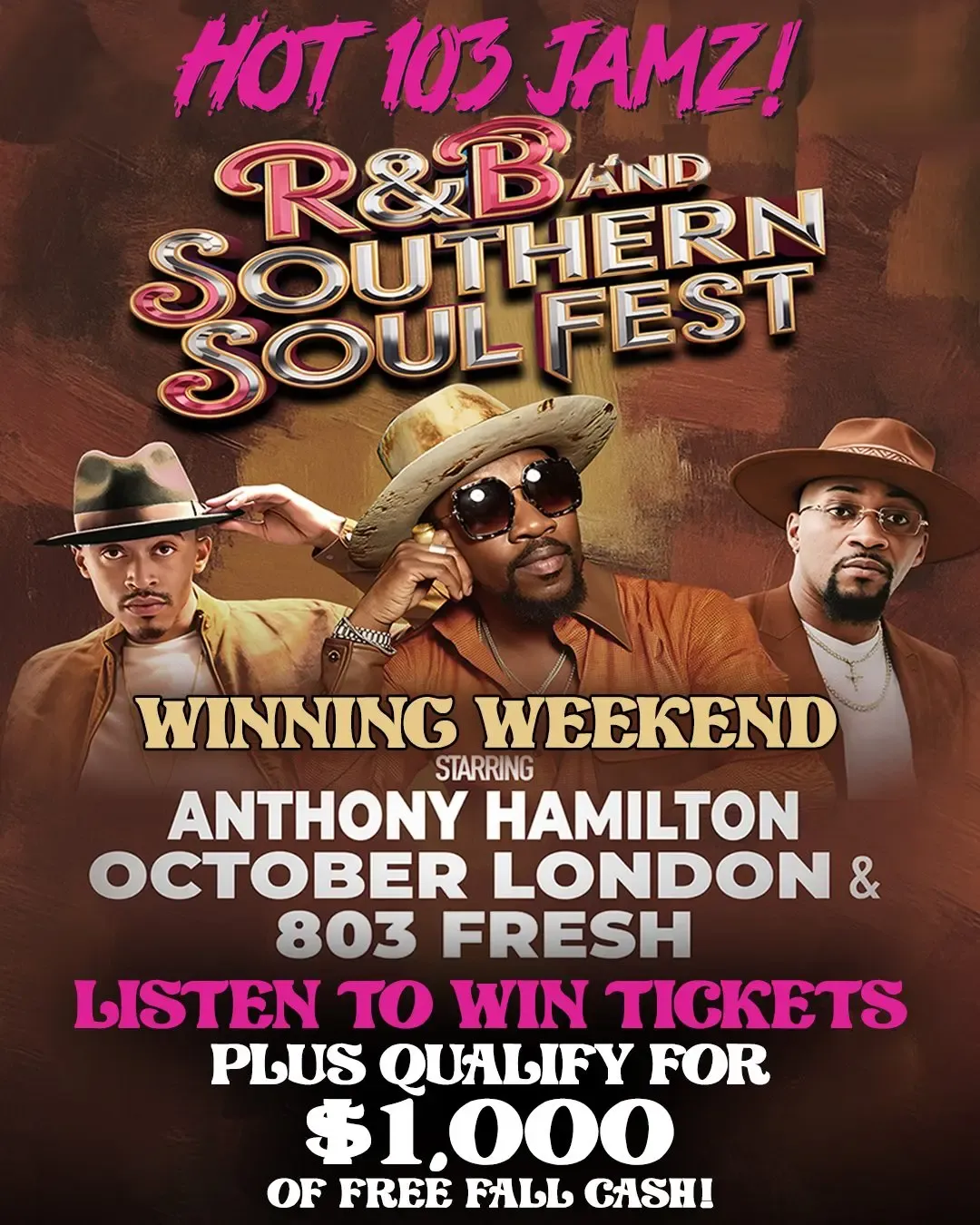 R&B and Southern Soul Fest - Anthony Hamilton and October London at Cable Dahmer Arena