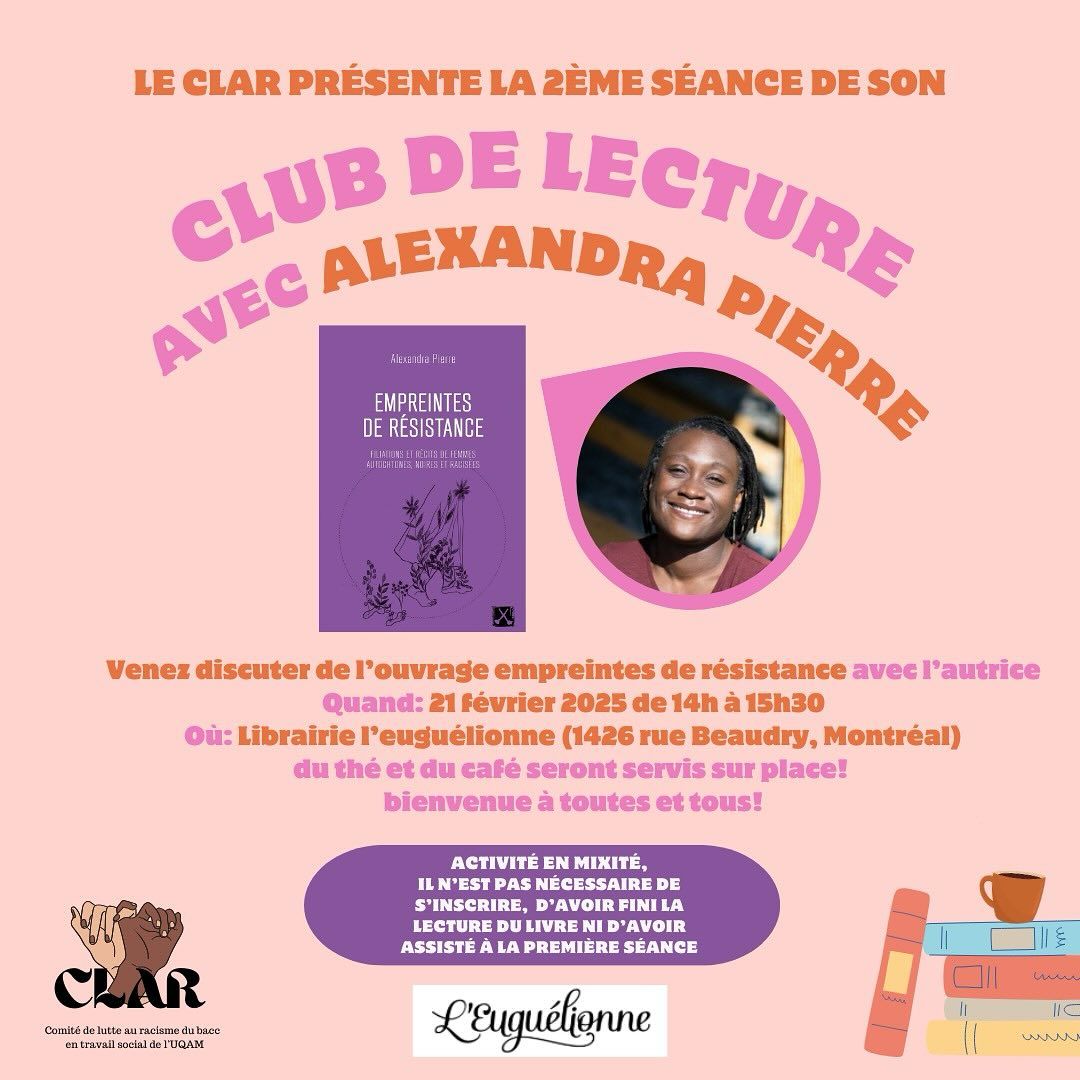 Discussion avec Alexandra Pierre sur son livre Empreintes de R\u00e9sistance