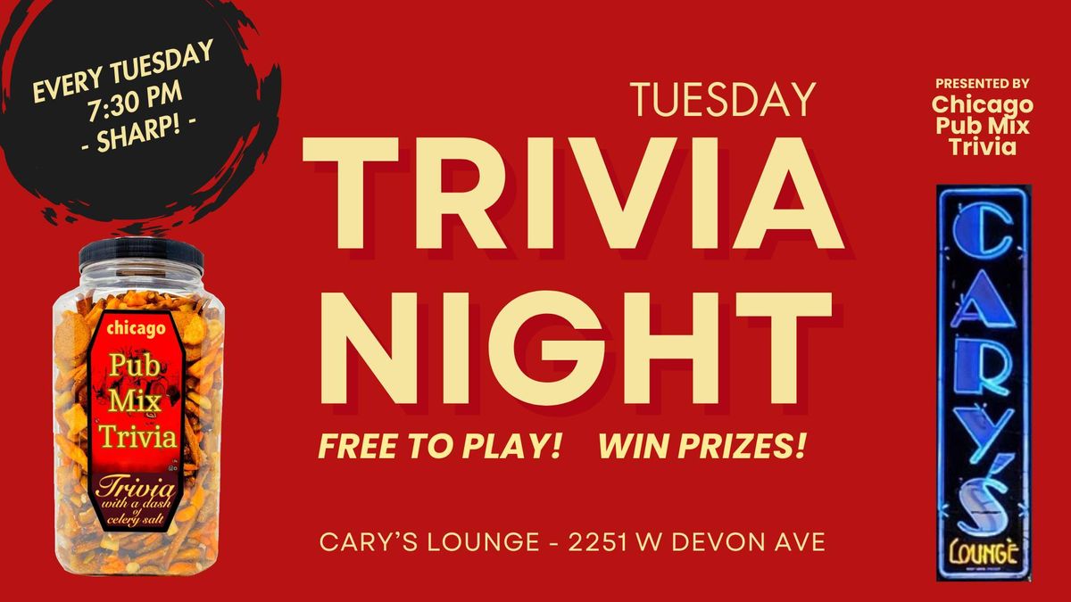 Trivia at Cary's Lounge!