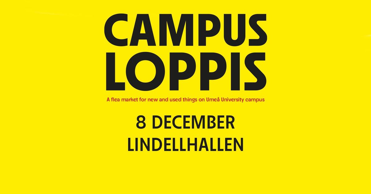 Campusloppis 8 december