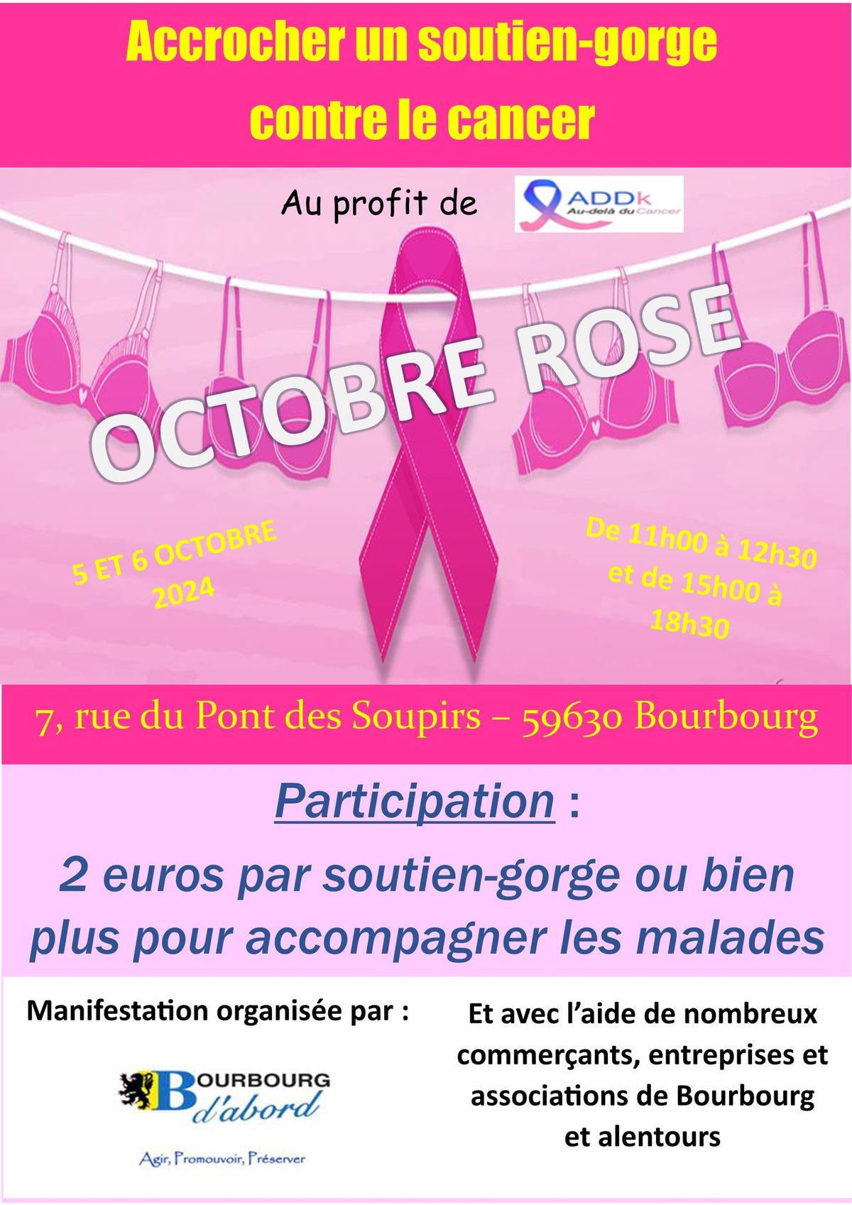 Accrochez un soutien-gorge contre le cancer