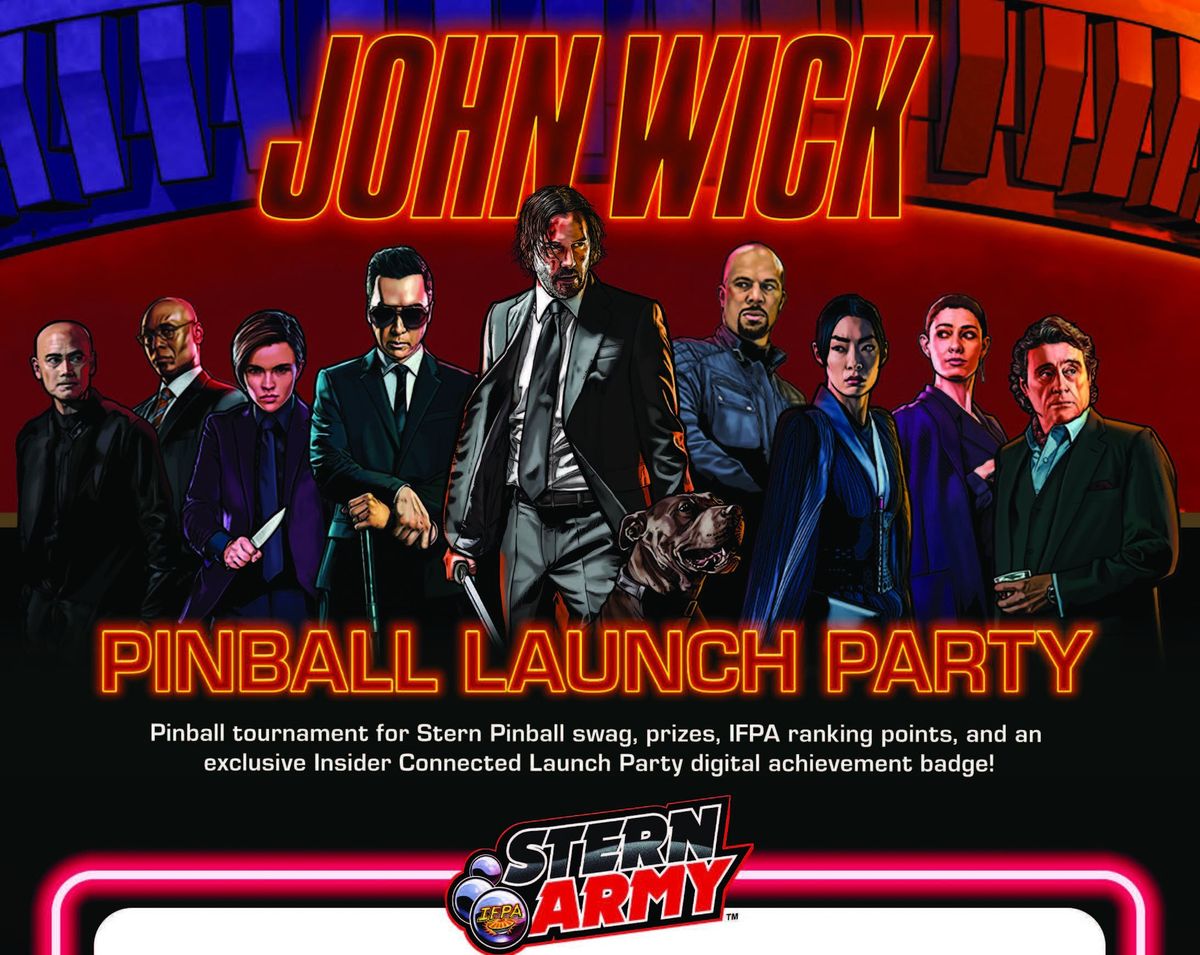 DSP - Death Save Pinball Calgary Presents: JOHN WICK Launch Party