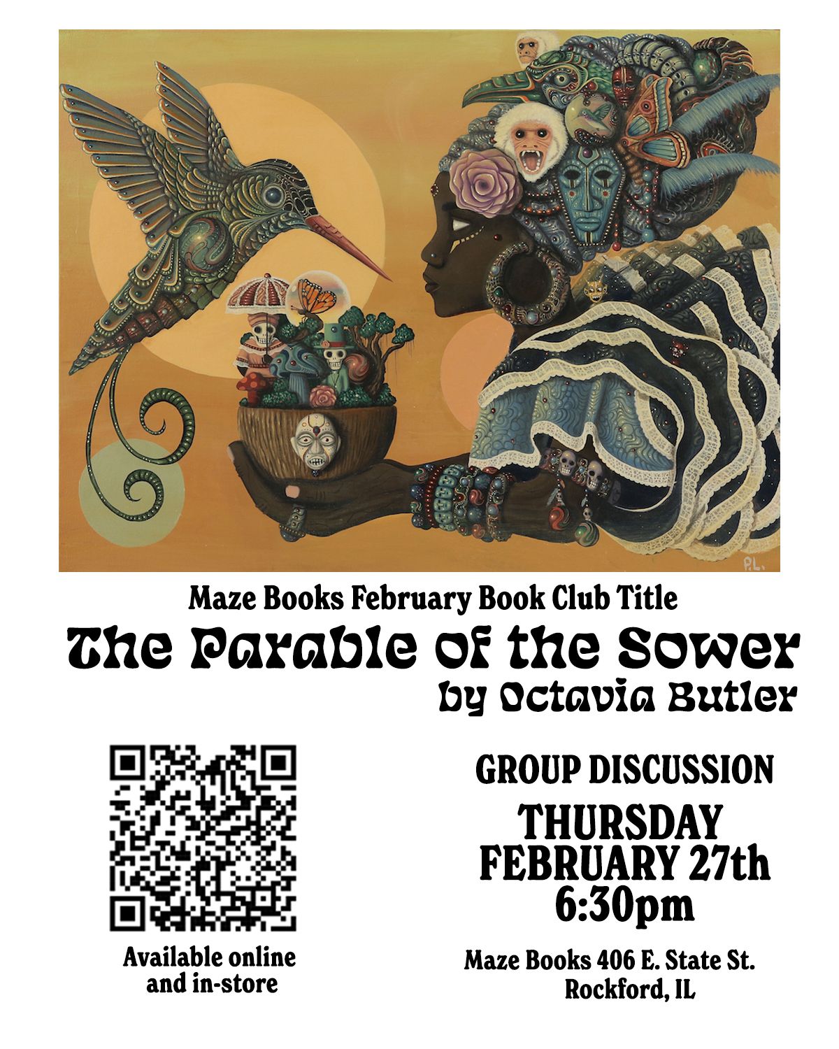 Maze Books February Book Club - The Parable of the Sower