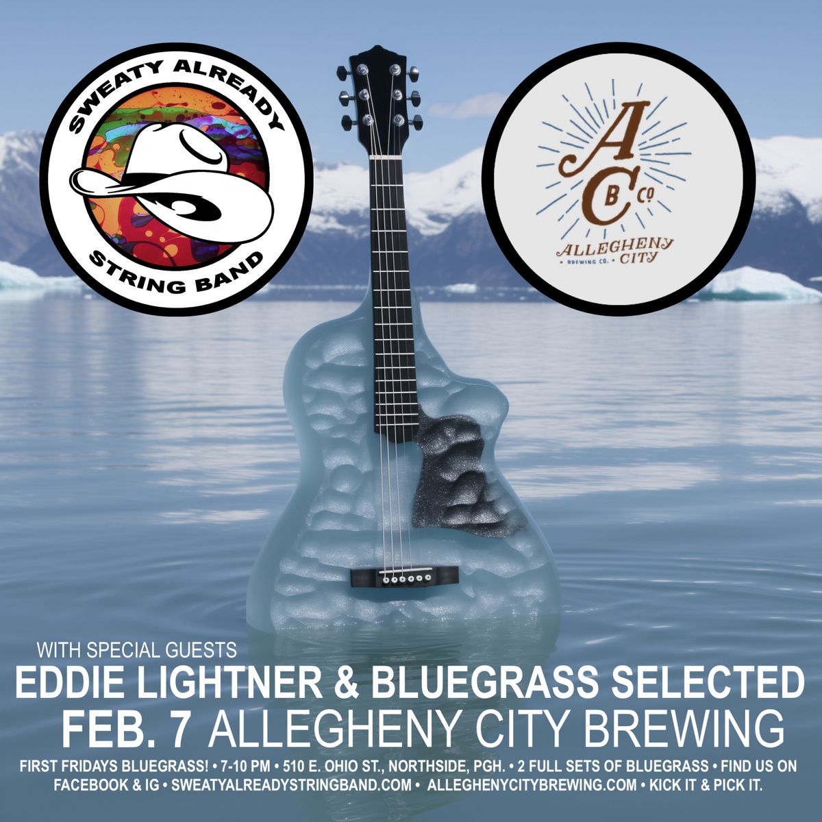 Eddie Lightner and Bluegrass Selected (D.C.) w\/ Sweaty Already String Band \/\/ Allegheny City Brewing