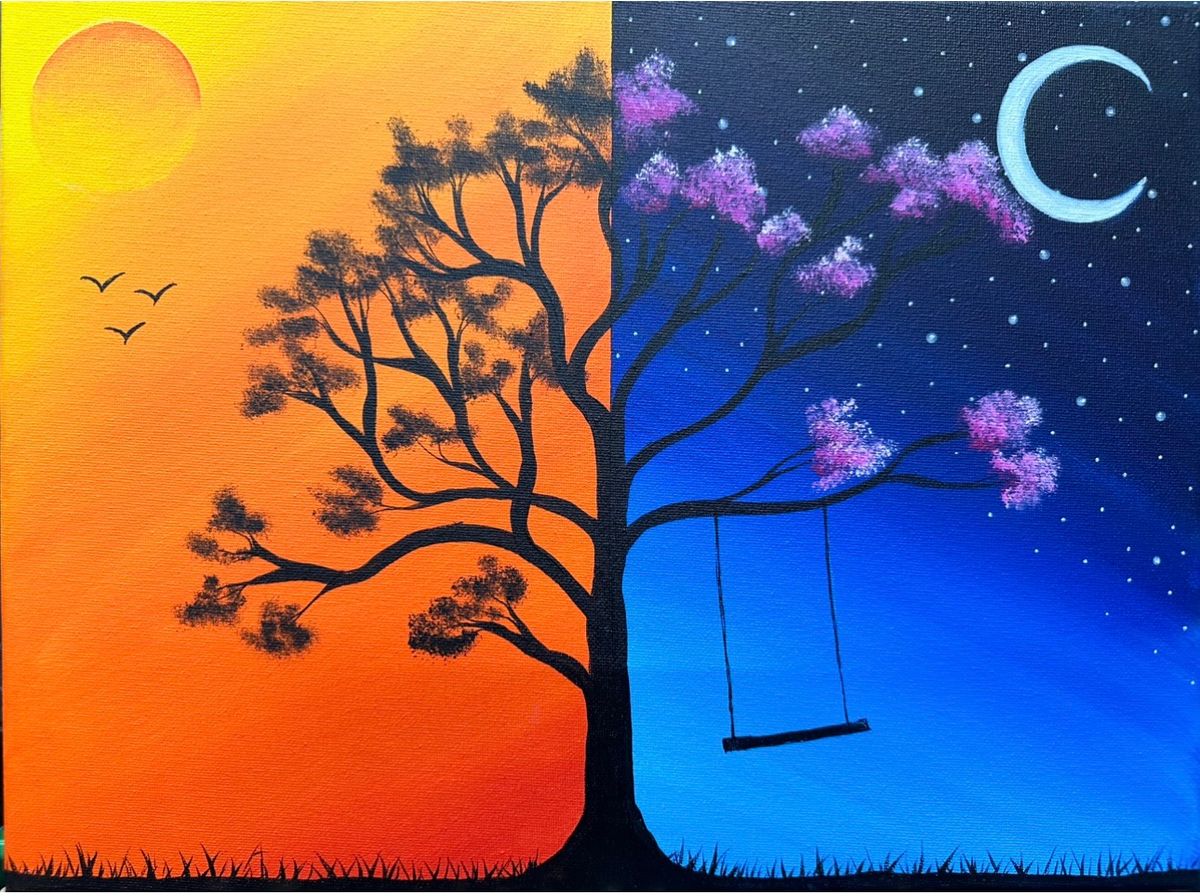 Day and Night Paint and Sip