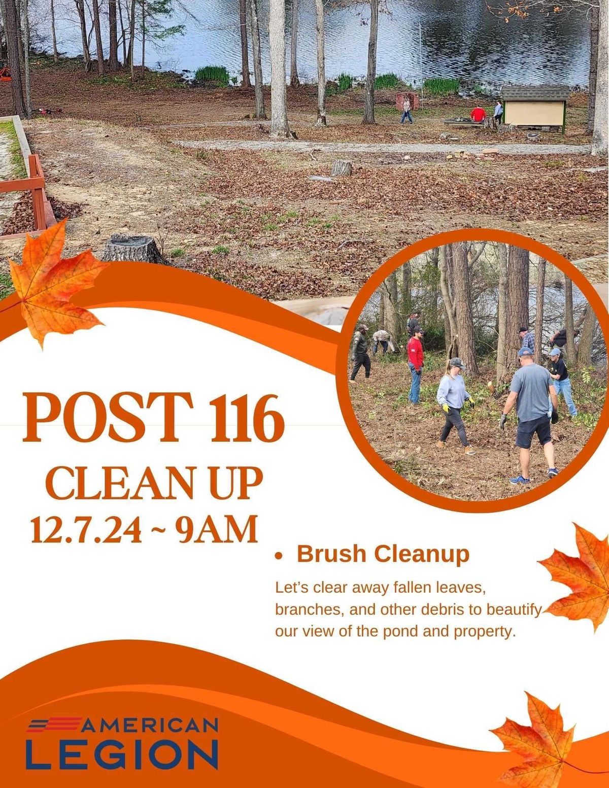 Post 116 clean up day