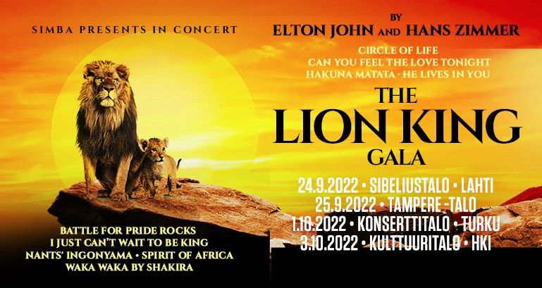 SIIRTYY KEV\u00c4\u00c4LLE - The Lion King Gala, Kulttuuritalo Helsinki