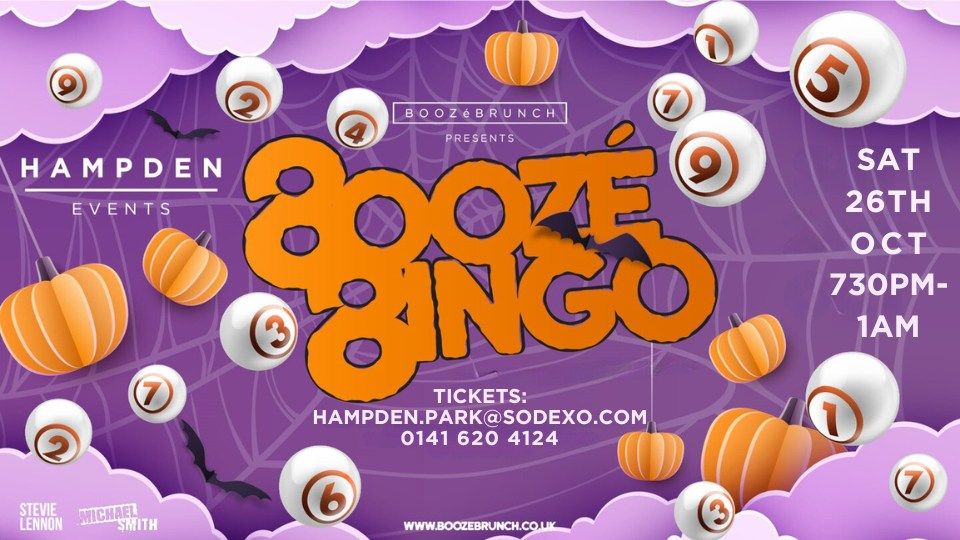 Halloween Booz\u00e9 Bingo at Hampden Park \ud83d\udc7b\ud83c\udf83