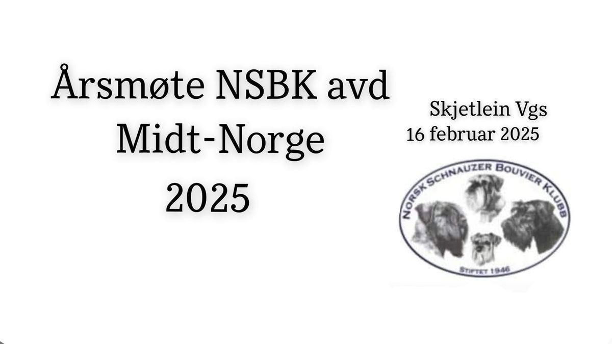 \u00c5rsm\u00f8te NSBK avd Midt-Norge 