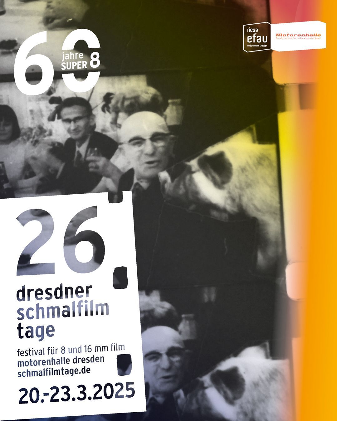  26. dresdner schmalfilmtage - das festival f\u00fcr 8 und 16 mm film 