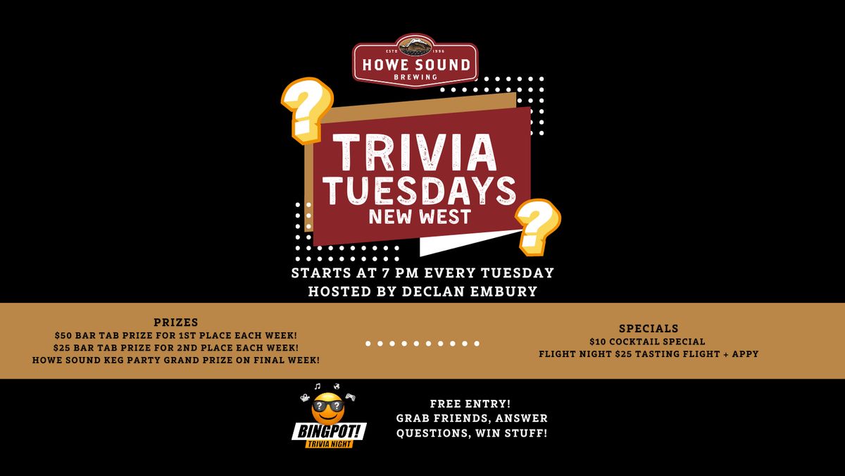 Trivia Tuesdays @ Howe Sound New West