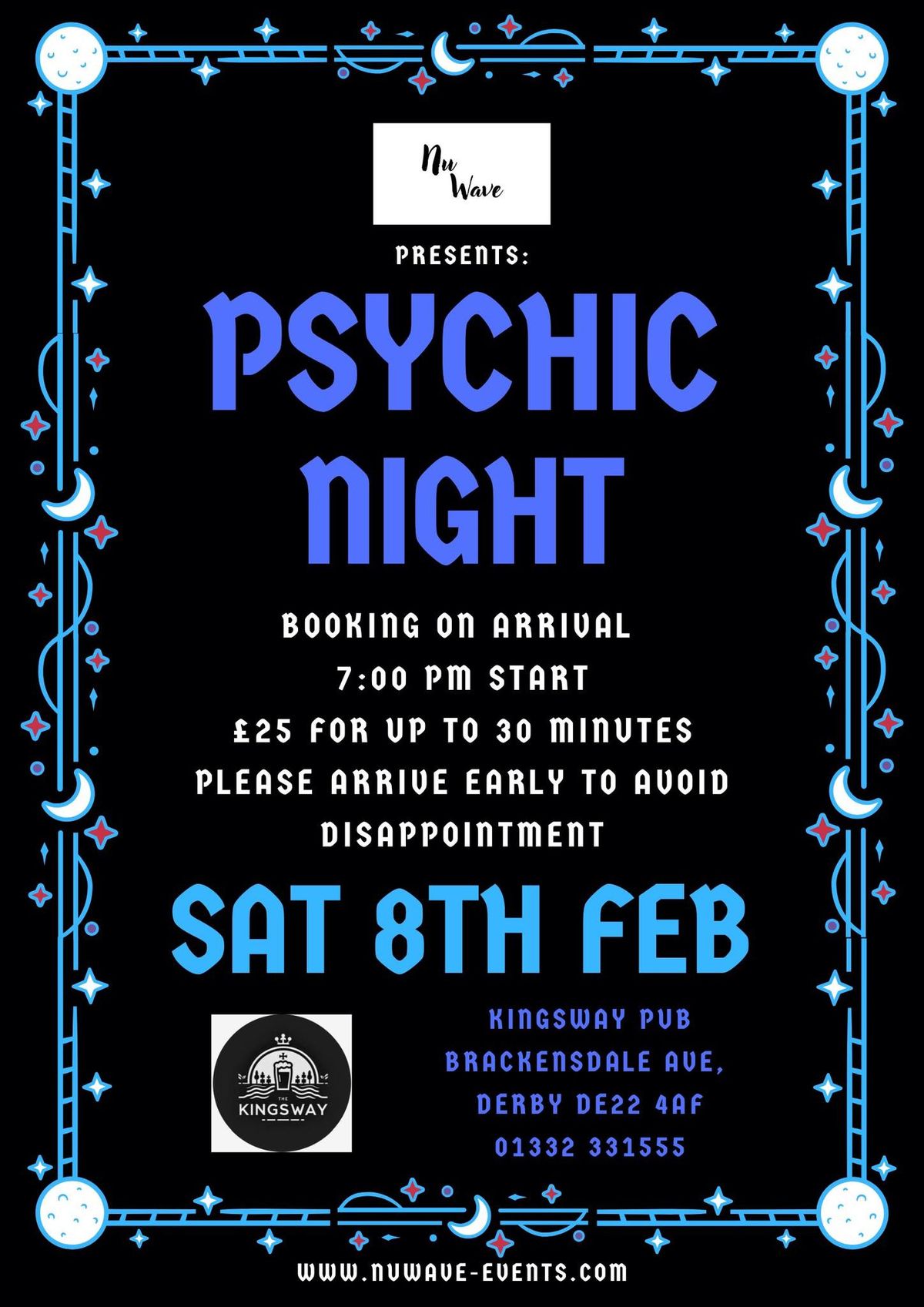 Psychic Night @ Kingsway Pub Derby