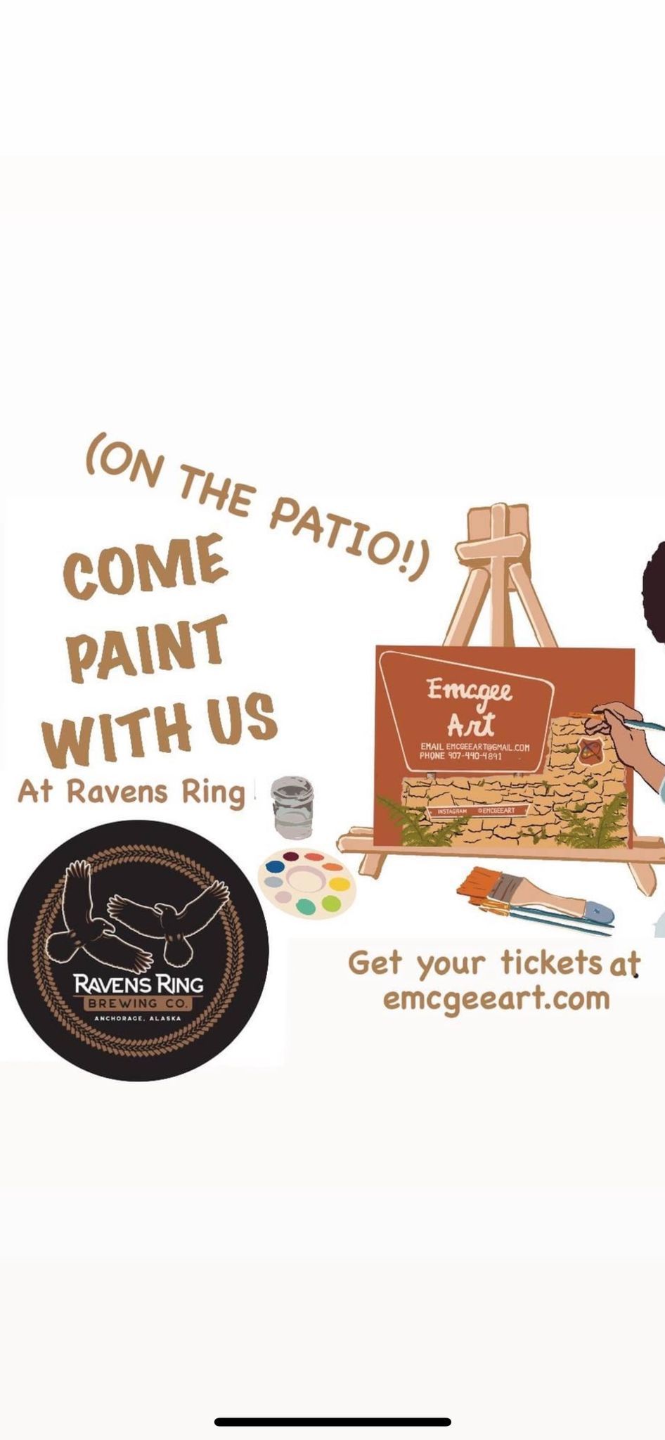 Painting Night on the Patio at Ravens Ring Brewing Company