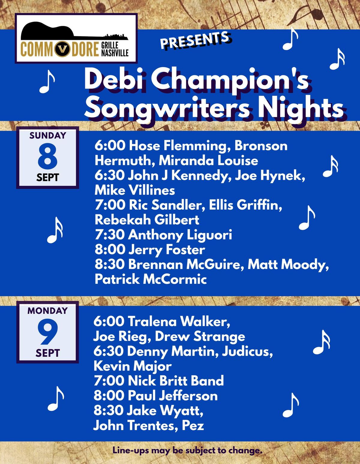 Debi Champion's Songwriters Nights