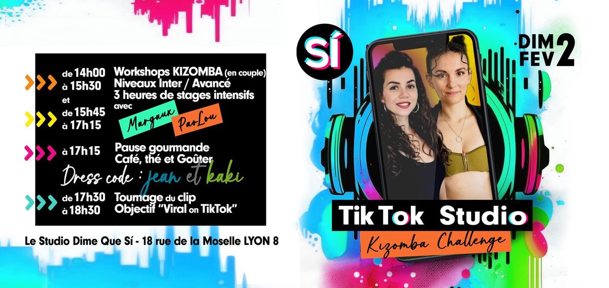 TIK TOK STUDIO Kizomba Challenge avec Pao Lou & Margaux