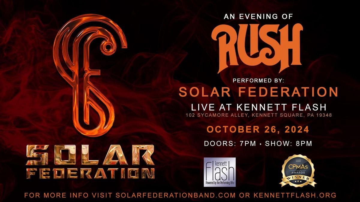 An Evening of RUSH performed by SOLAR FEDERATION