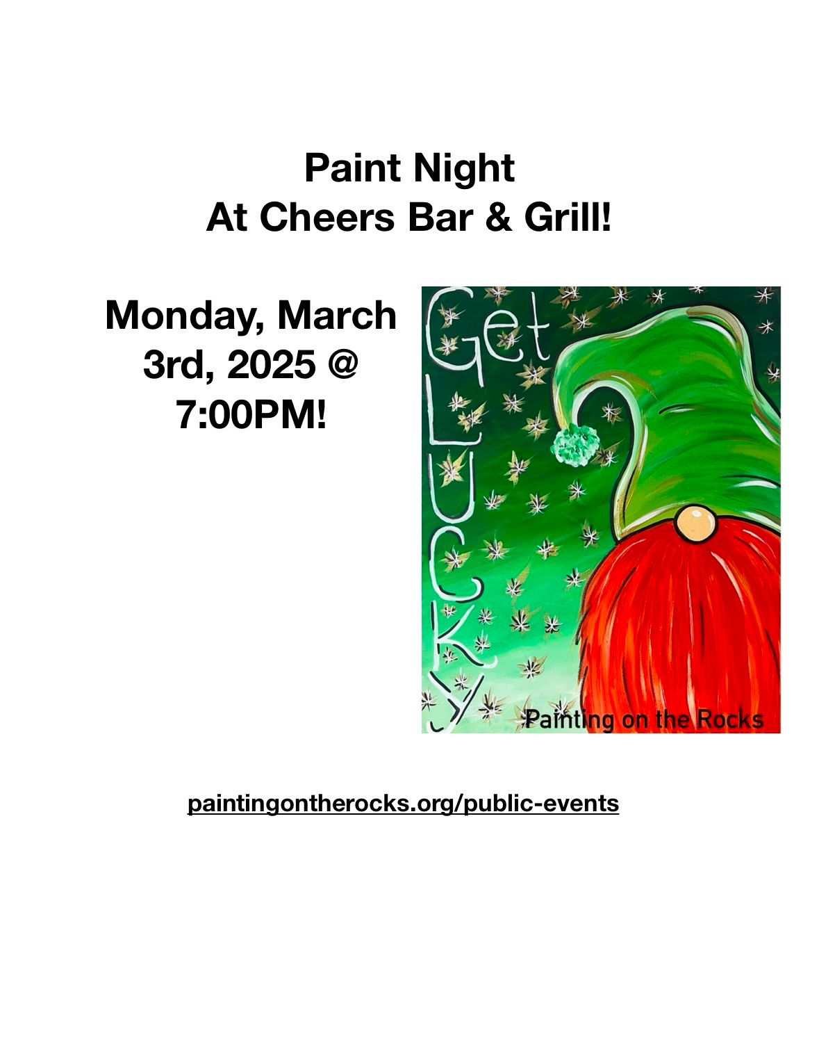 Paint Night @ Cheers Bar & Grill!