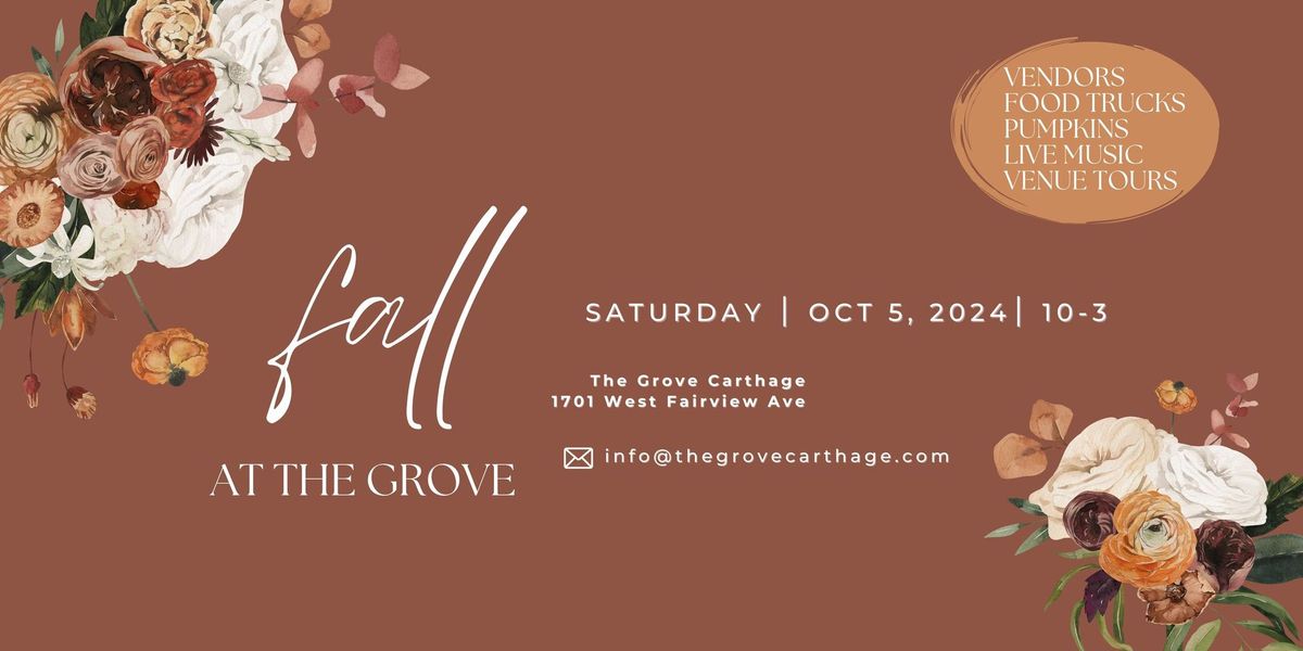 "Fall at The Grove" Festival & Pop-Up Market