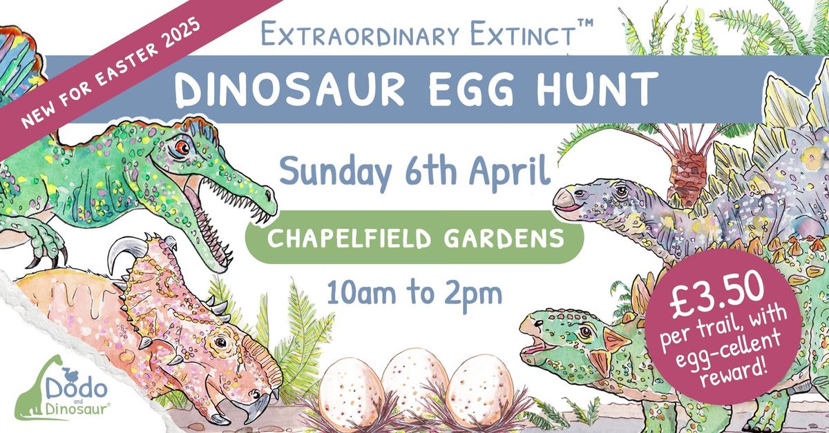 Dinosaur Egg Hunt at Chapelfield Gardens