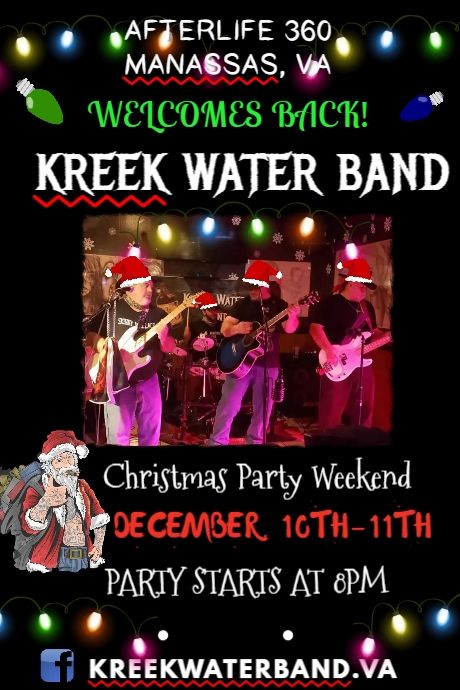 Kreek Water Band Christmas Party Weekend At The Afterlife 360