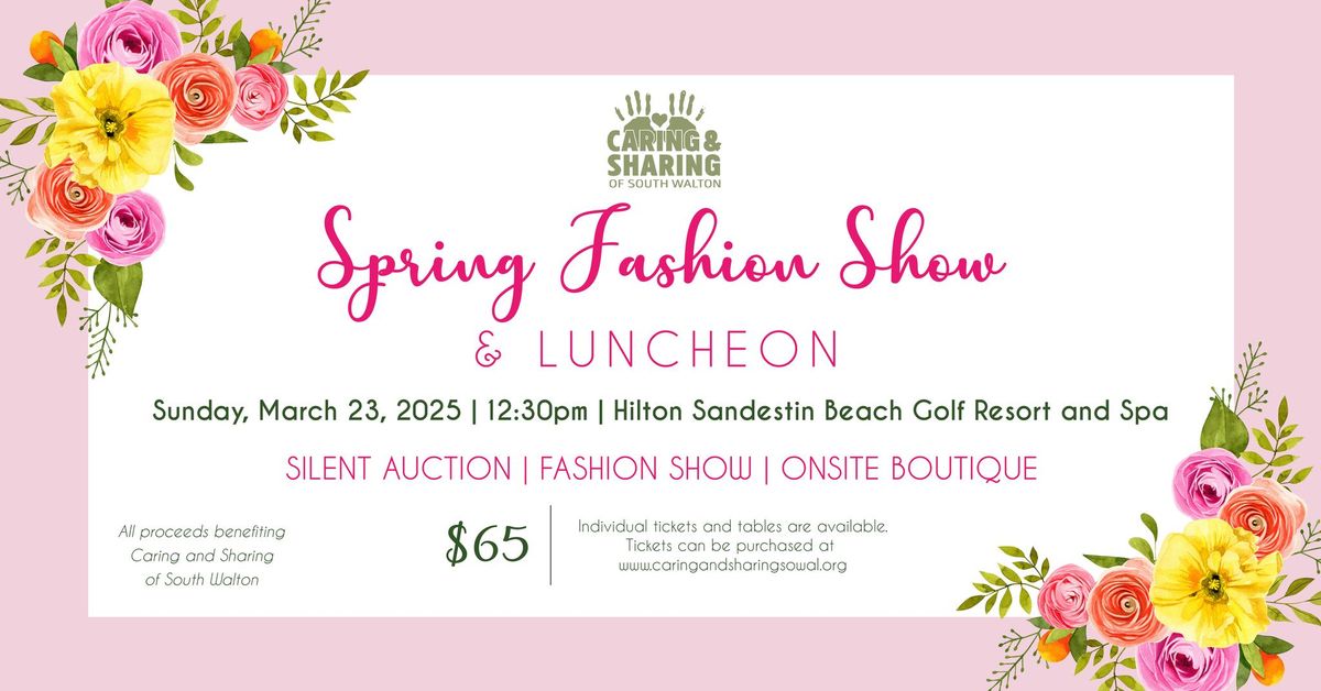 Spring Fashion Show Benefiting Caring & Sharing of South Walton