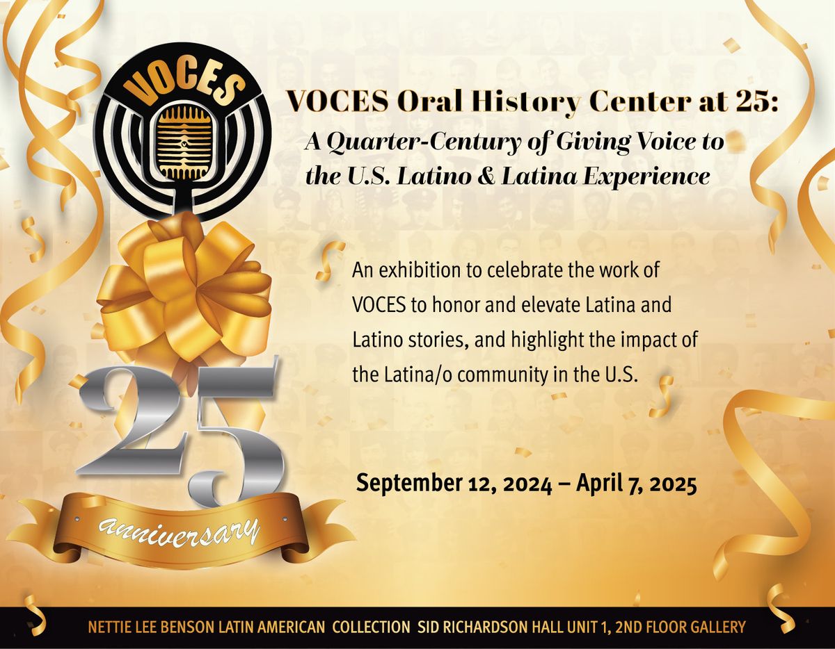 VOCES at 25: Panel Discussion and Exhibition