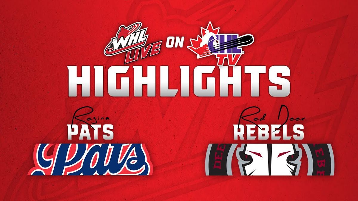 Red Deer Rebels at Regina Pats at Brandt Centre