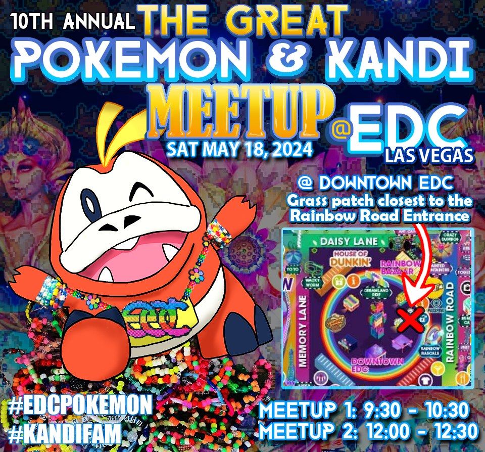 The Great Pokemon and Kandi Meetup at EDCLV2024