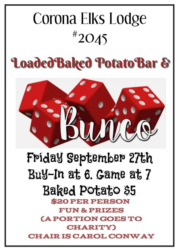 Bunco and Open Friday 