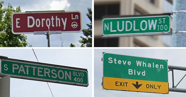  Street Names of Dayton