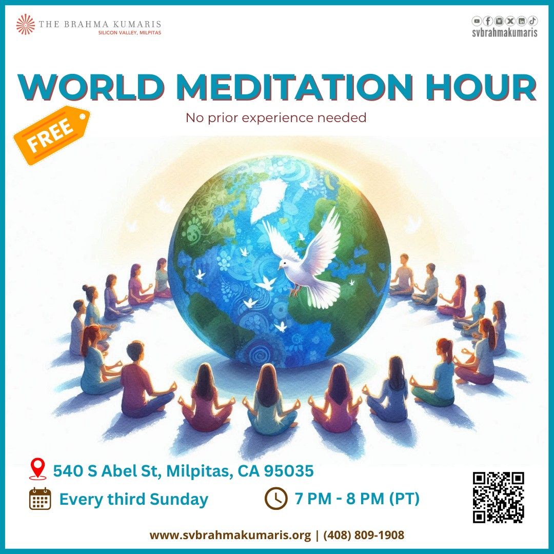 \ud83e\uddd8\ud83c\udf0eWorld Meditation Hour - Let's heal ourselves and the world