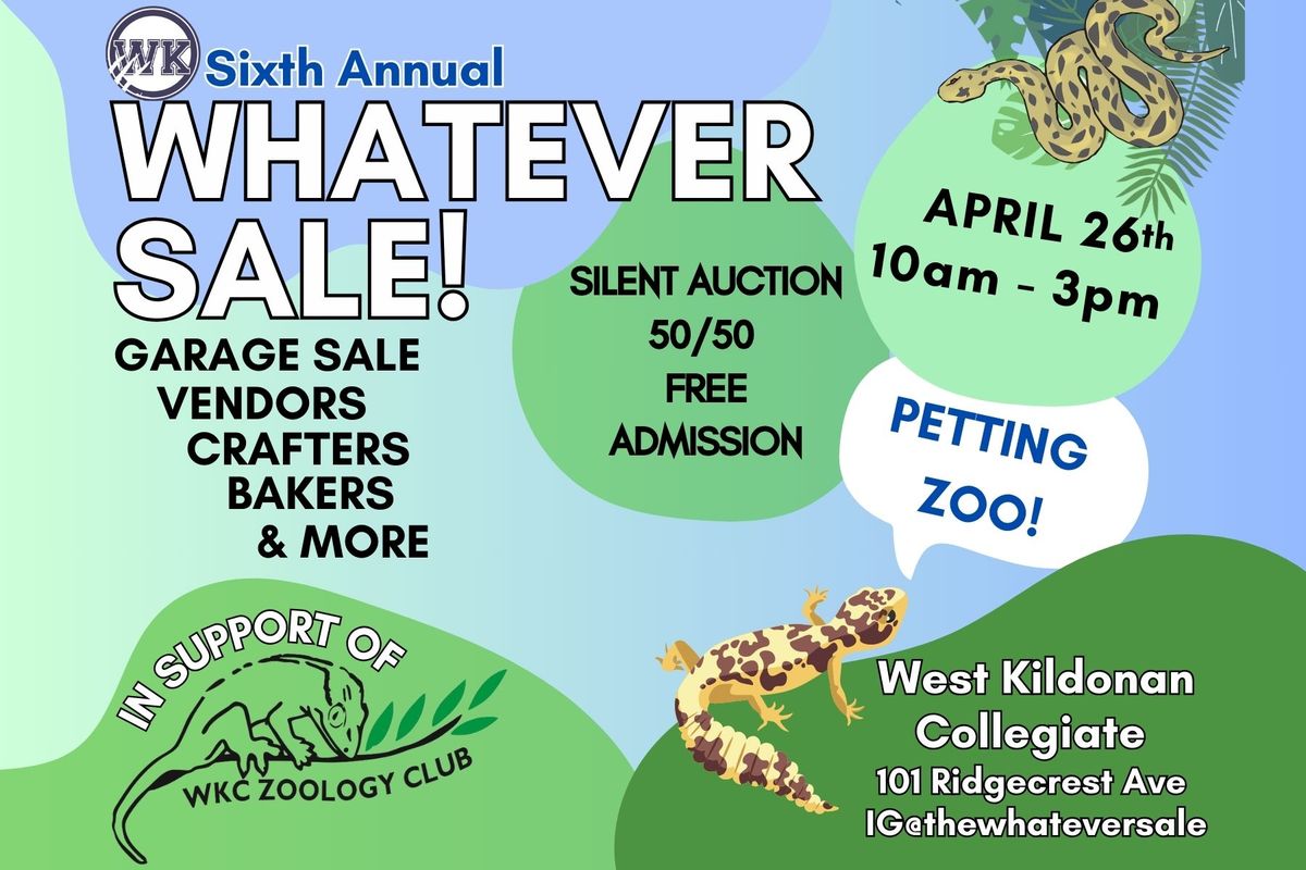 Sixth Annual WKC Whatever Sale 