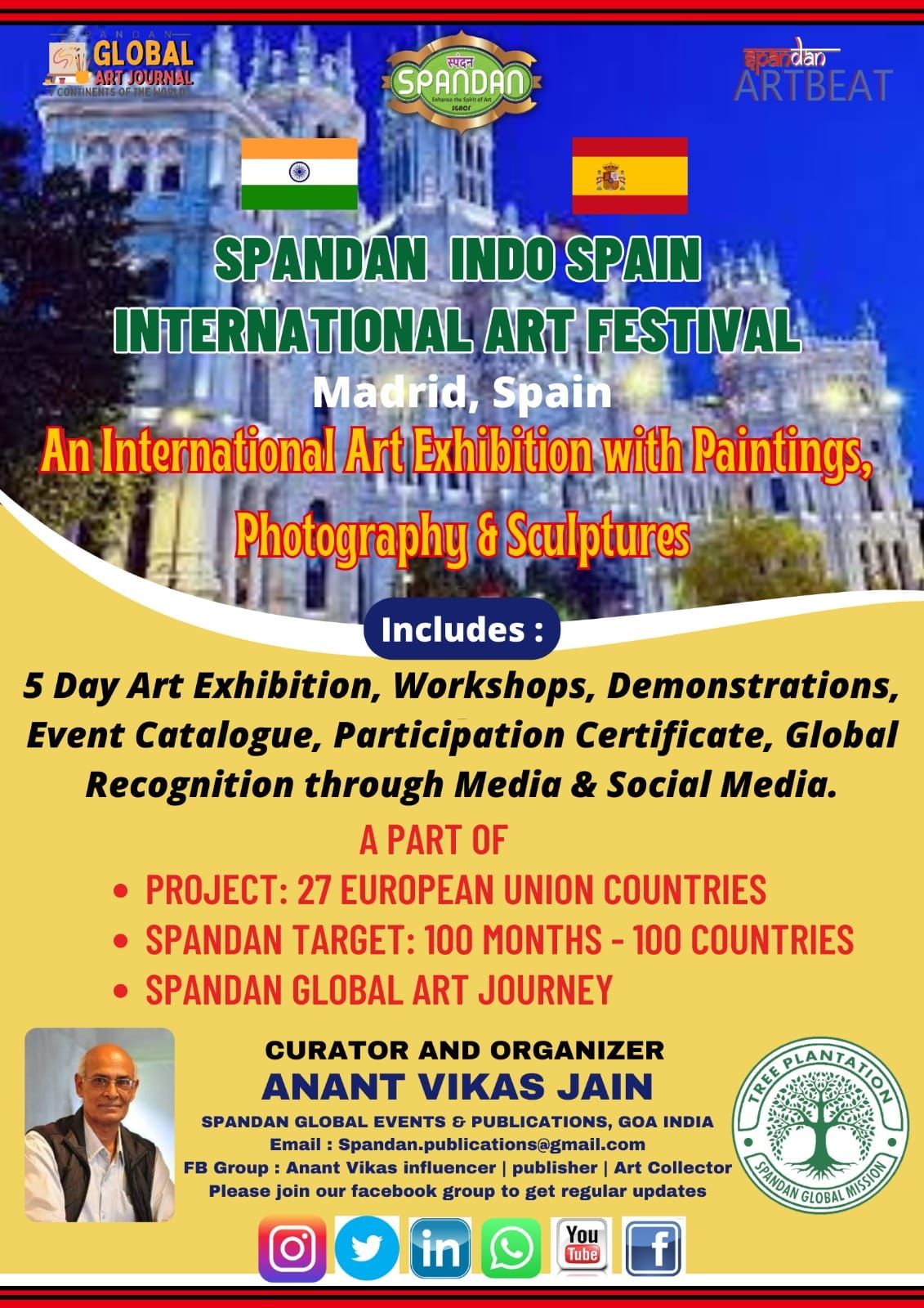 138TH EDITION  - SPANDAN INDO SPAIN INTERNATIONAL ART FESTIVAL