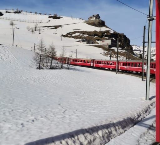 GITA CON IL TRENINO ROSSO DEL BERNINA E PRANZO IN RISTORANTE 