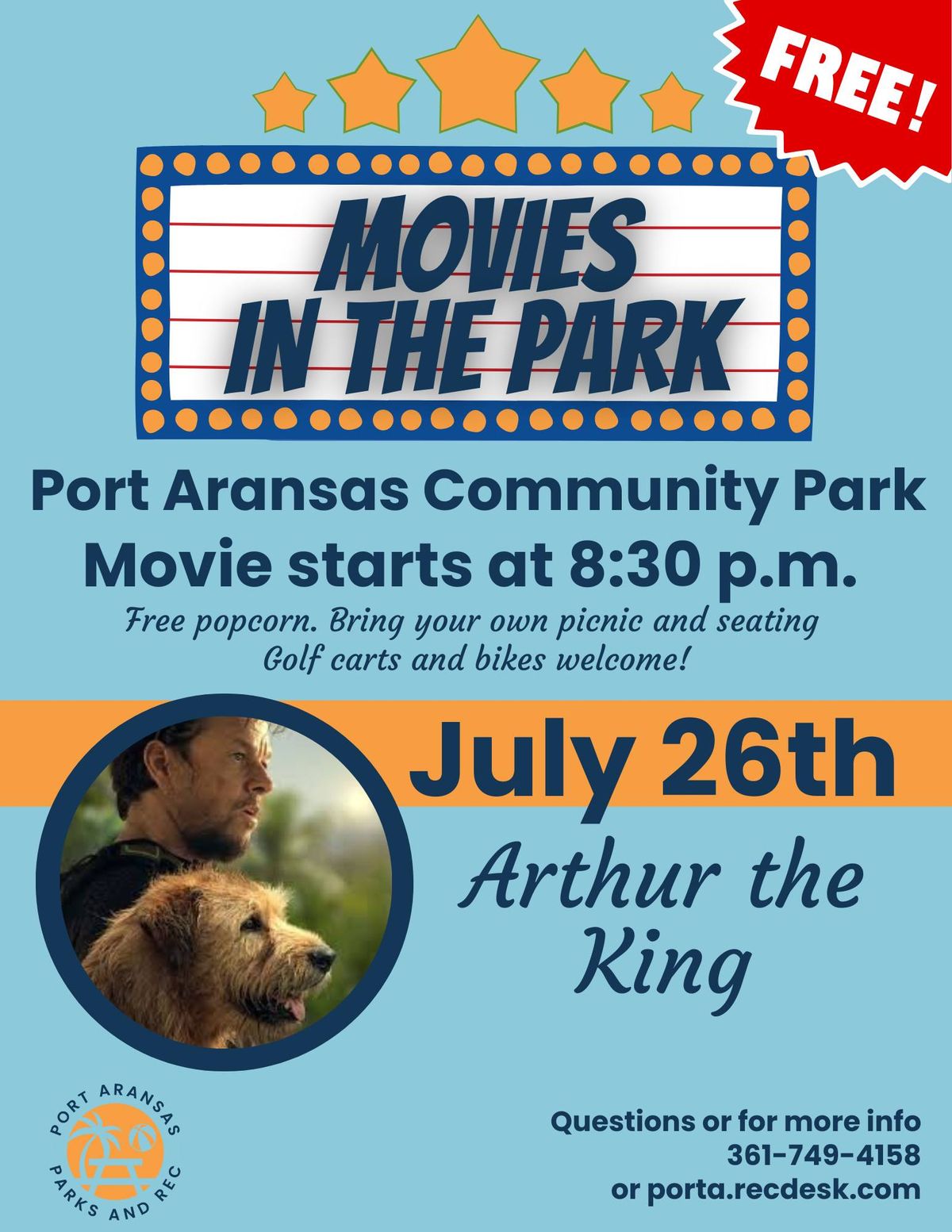 Movie in the Park - Arthur the King 