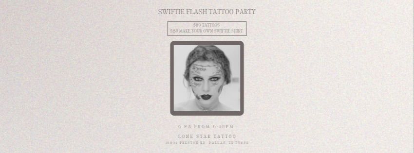 SWIFTIE FLASH TATTOO PARTY 