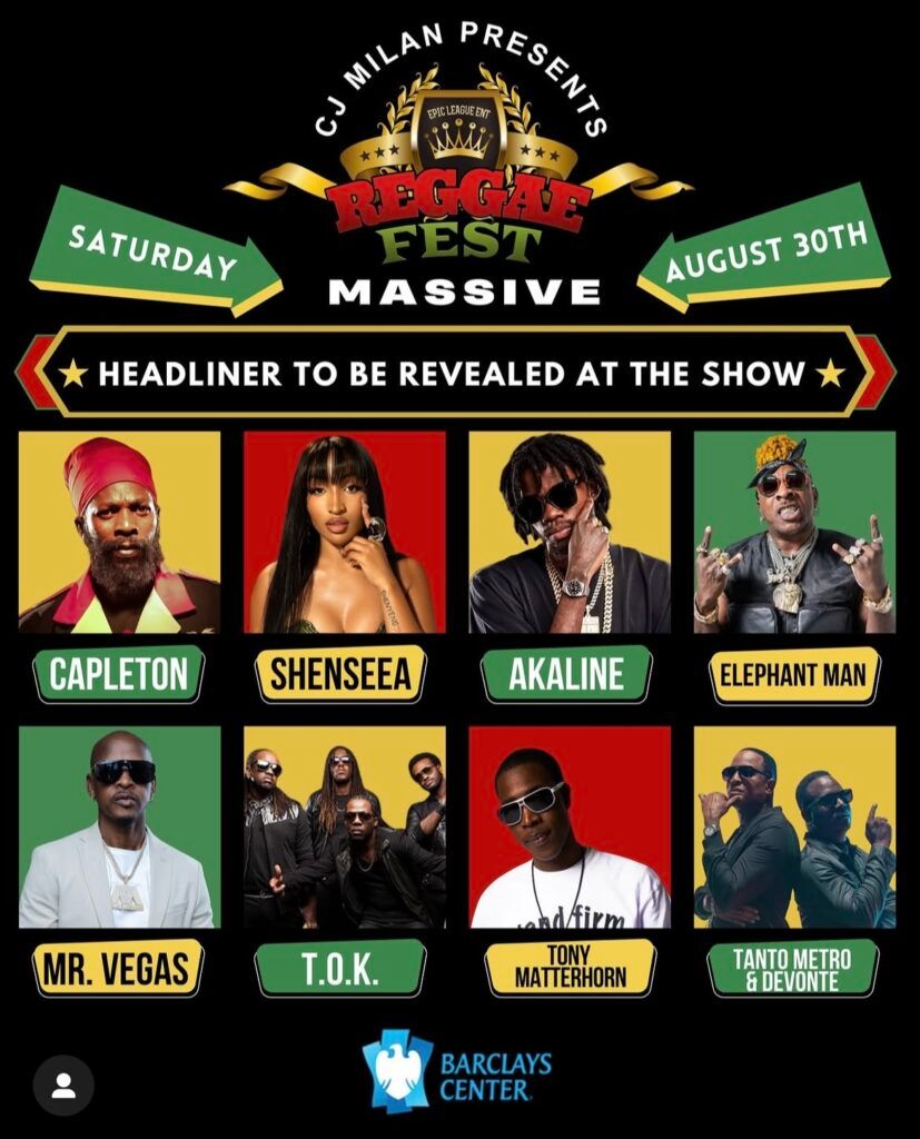 Reggae Fest Massive: Capleton  Shenseea  Alkaline  Elephant Man  Mr. Vegas  T.O.K. & Tony Matterhorn