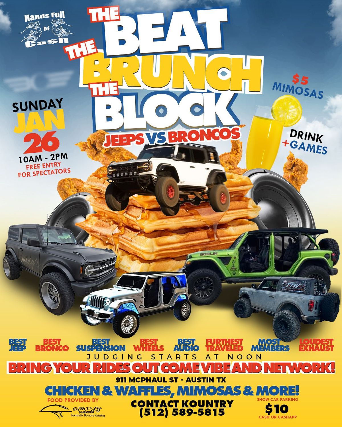 The Beat The Brunch The Block "Jeeps vs Broncos " Edition 