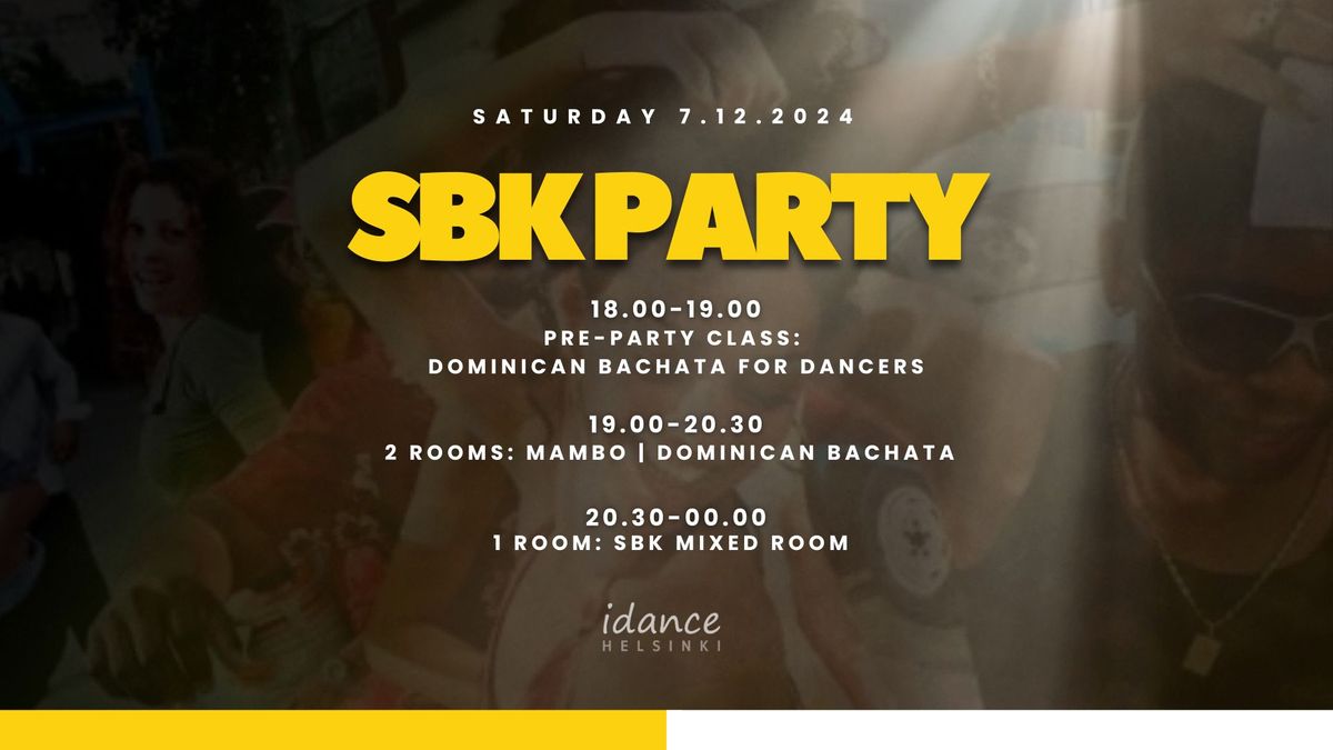 SBK party - Dominican Bachata pre-party class for dancers