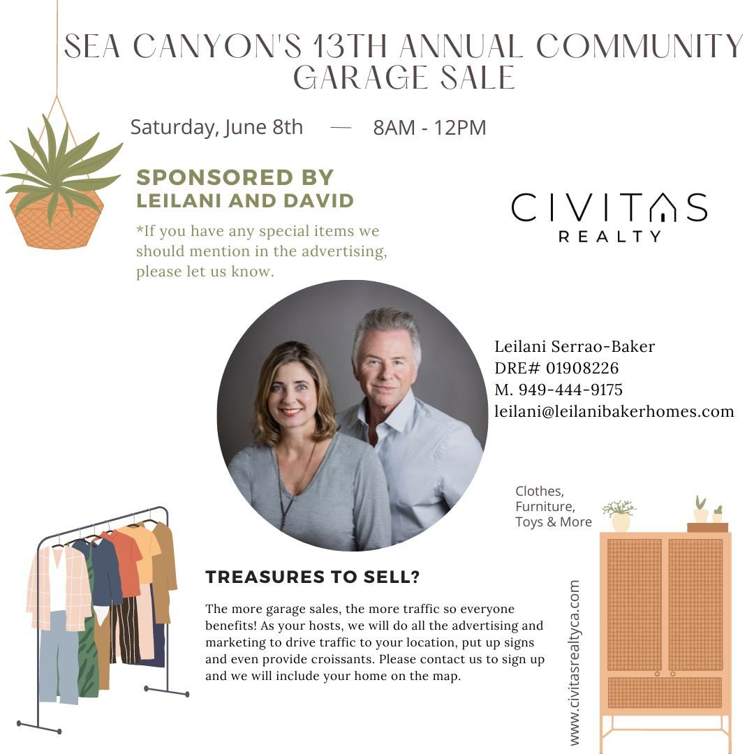 Sea Canyon's 13th Annual Community Garage Sale