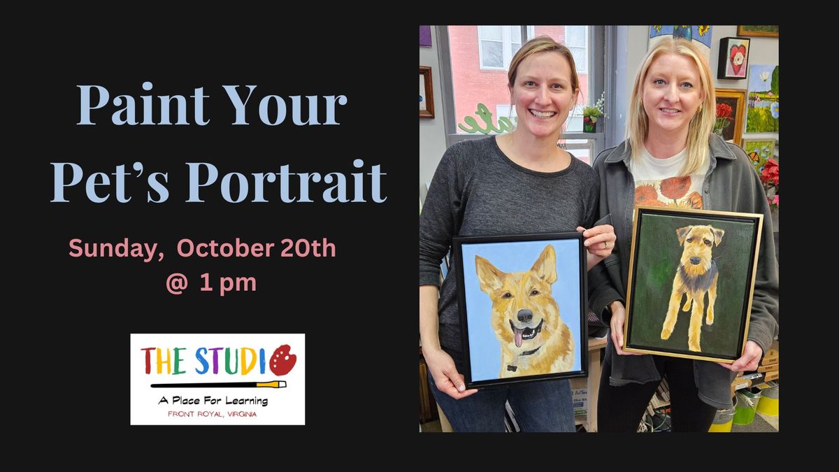 Paint Your Pet's Portrait