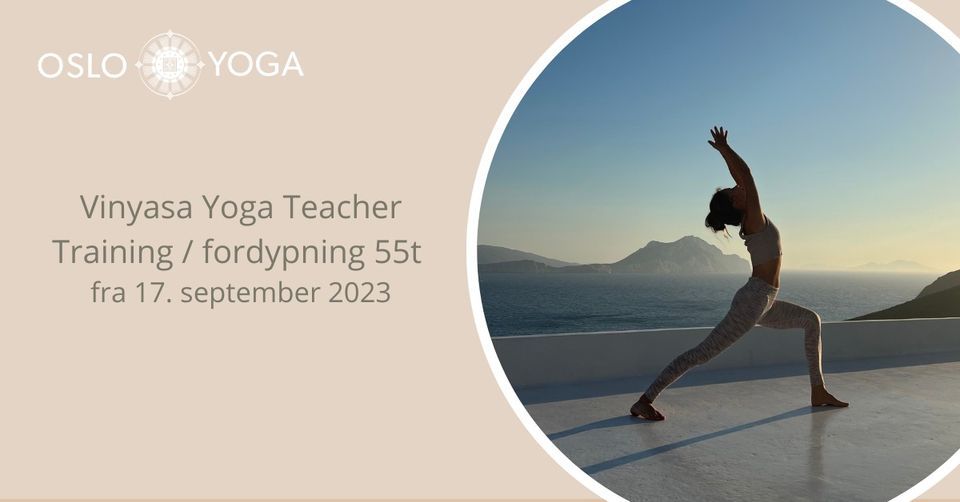 Vinyasa Yoga Teacher Training 55 timer  med Pia Maria Kozlowski - Oppstart  17. september 2023