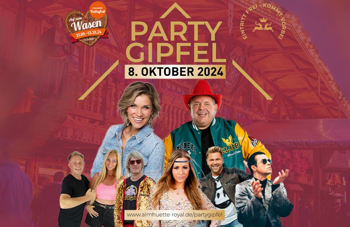 Partygipfel auf dem Cannstatter Volksfest 2024