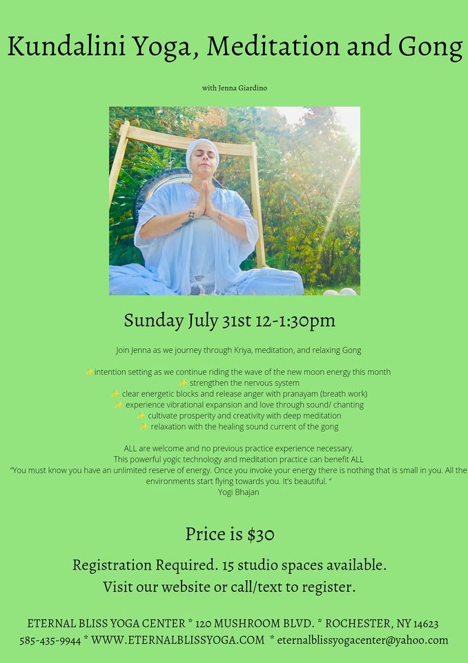 Kundalini Yoga Meditation and Gong, Eternal Bliss Yoga Center
