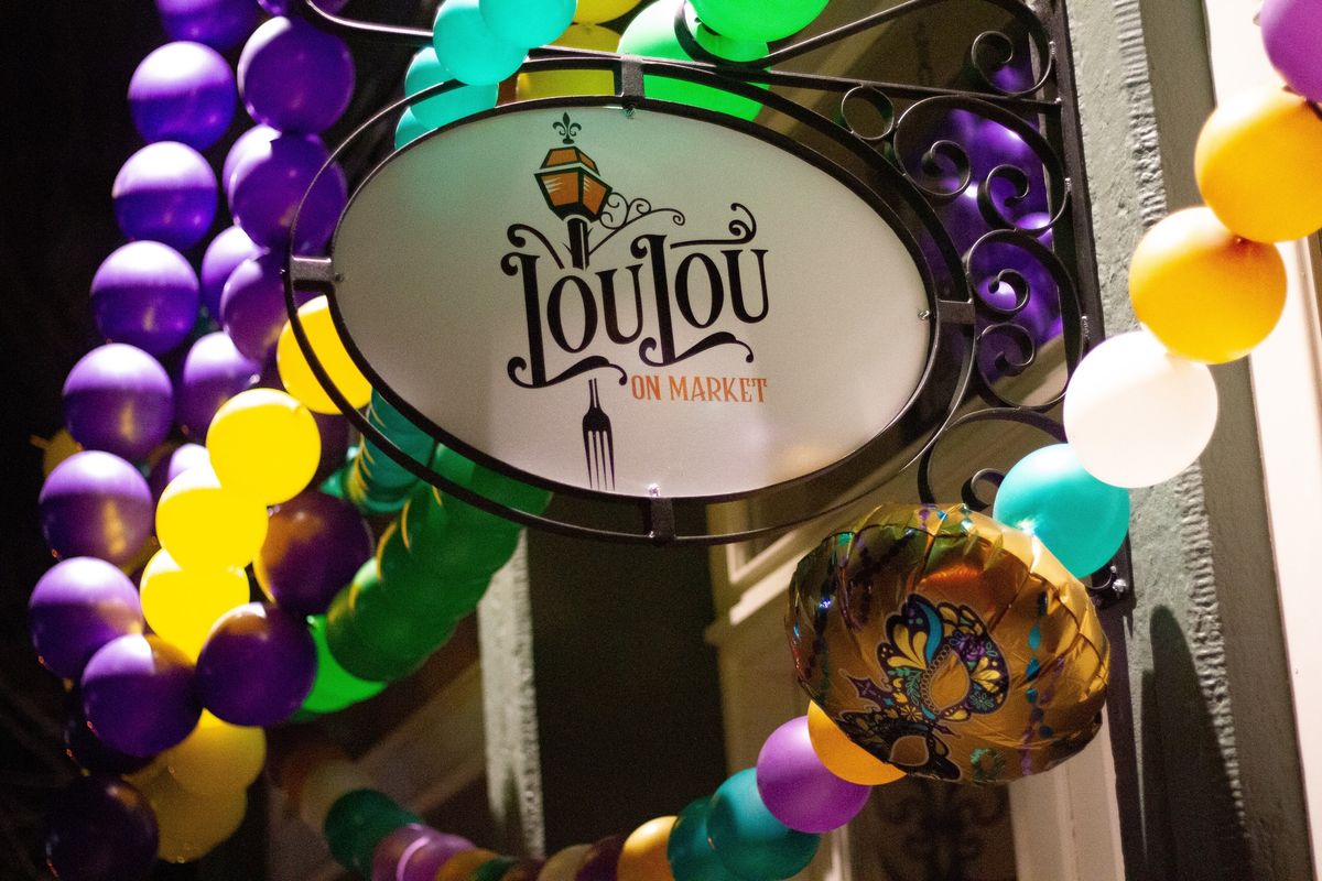 Fat Tuesday 2025 \ud83c\udfad @ Lou Lou on Market- Mardi Gras 