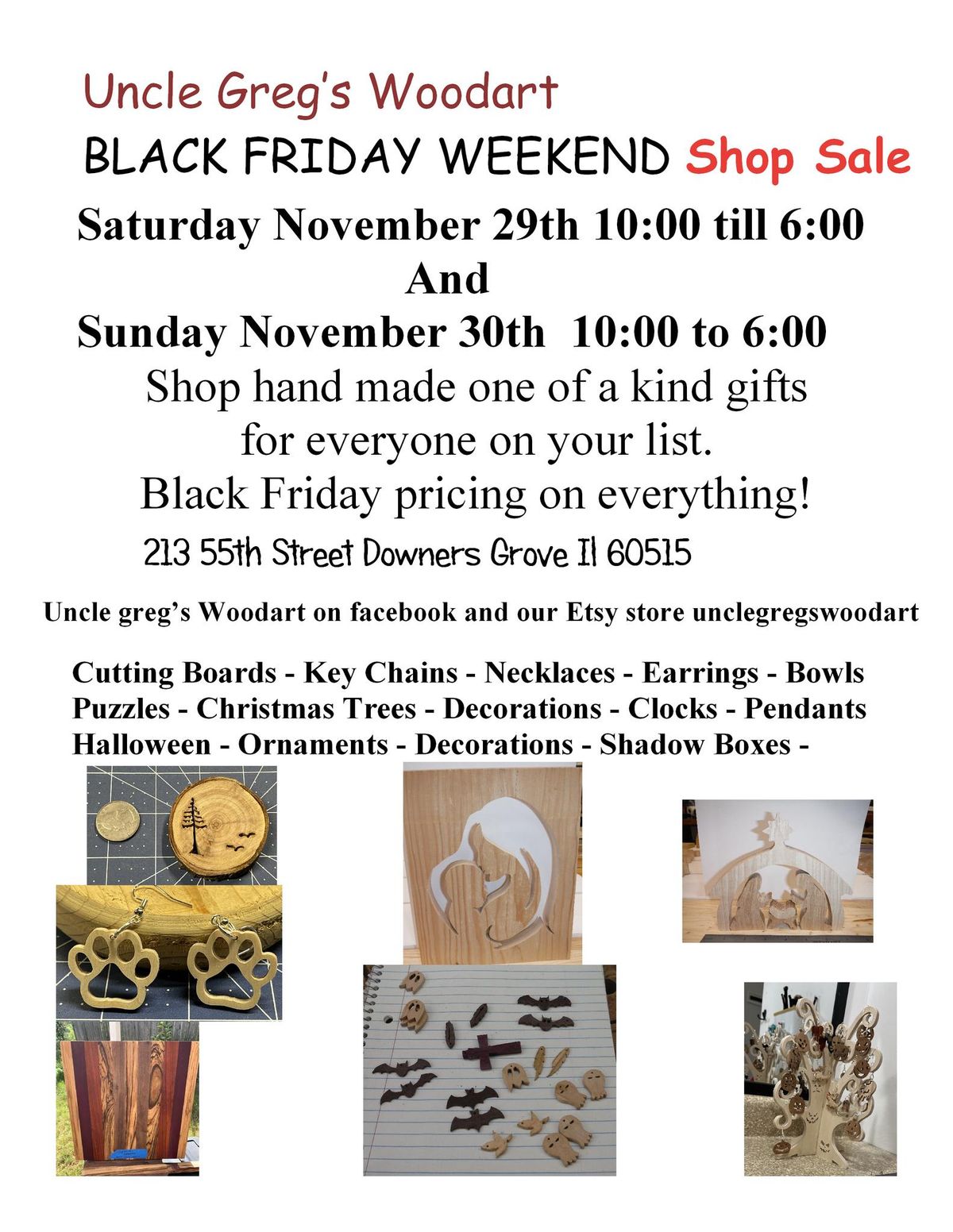 Black Friday weekend sale!